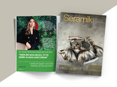 Yönetim Kurulu Başkan Vekilimiz Ülker Yazıcı Seramik Türkiye Dergisi’ne Hitit Seramik vizyonunu anlattı.